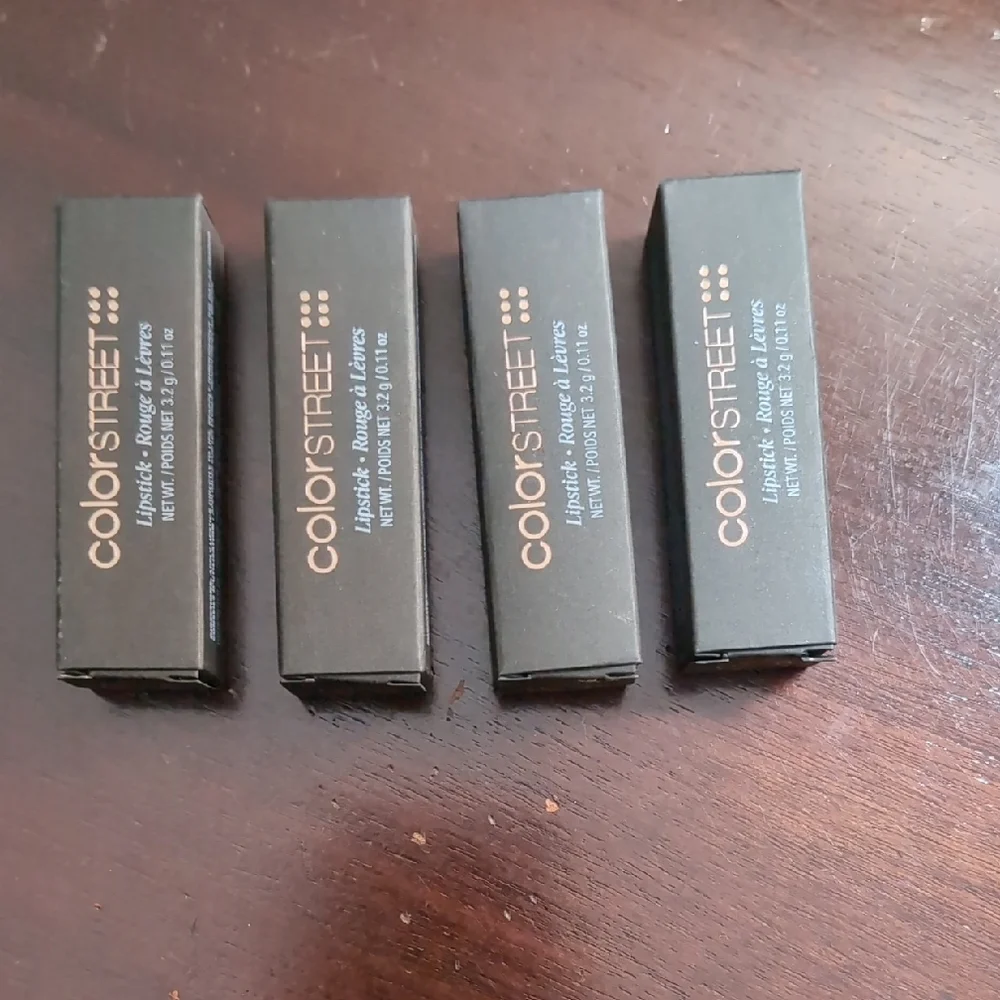 Color Street Lipstick Collection - Throwback, Tattle, Baddie, Flawless - NWT